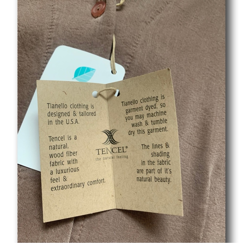 Tianello Tencel Button-down Top Size-Small NWT - Picture 11 of 11